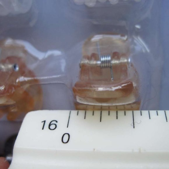 15 Goody Small Claw Clips Mini 1/2" Hair Jaw Plastic Black Brown Frosted Tan - Picture 2 of 5